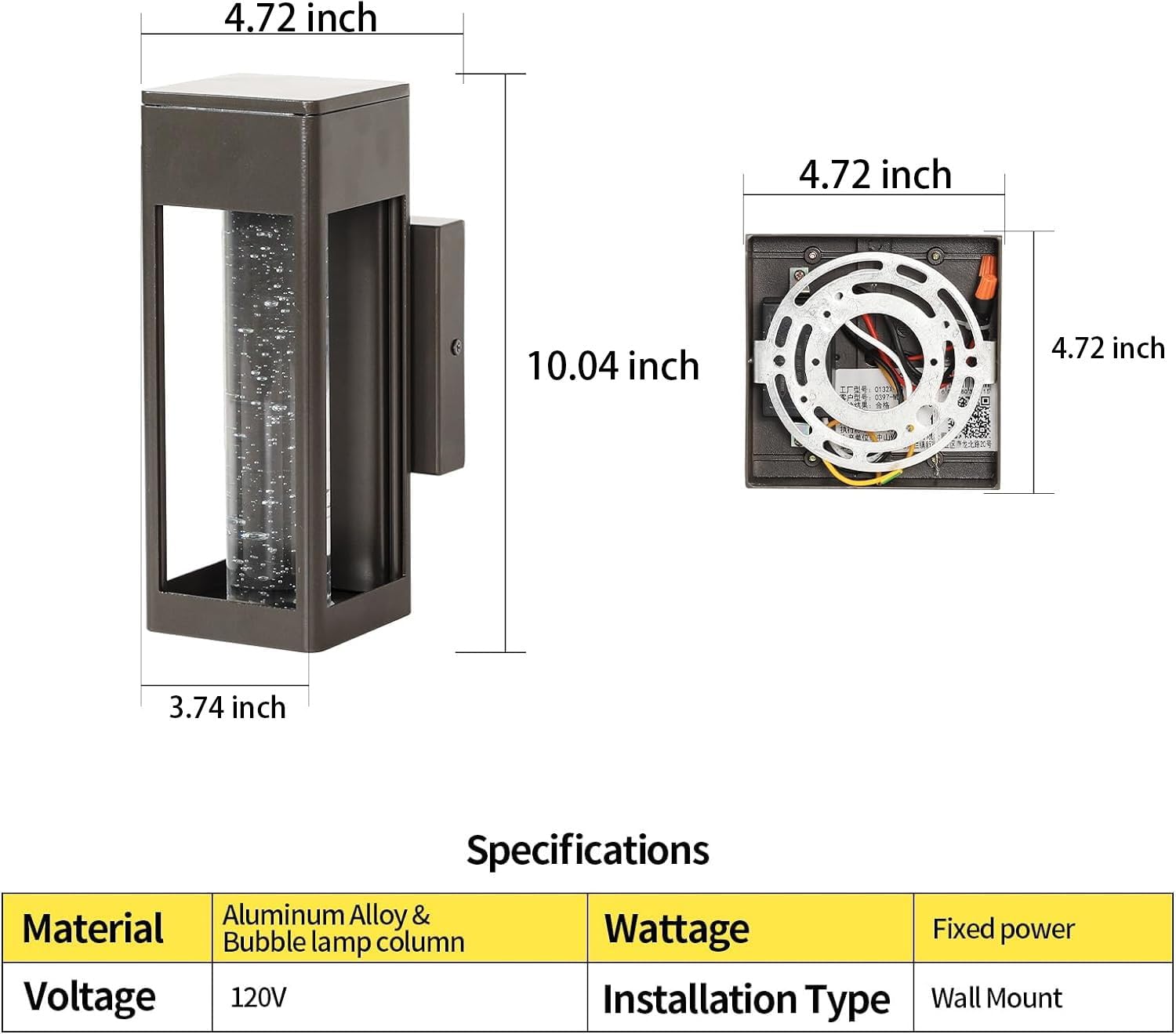 Matte Black Waterproof Outdoor Exterior Wall Light Fixtures