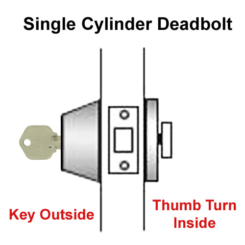 Dark Oil Rubbed Bronze Square Plate Single Deadbolt-8048