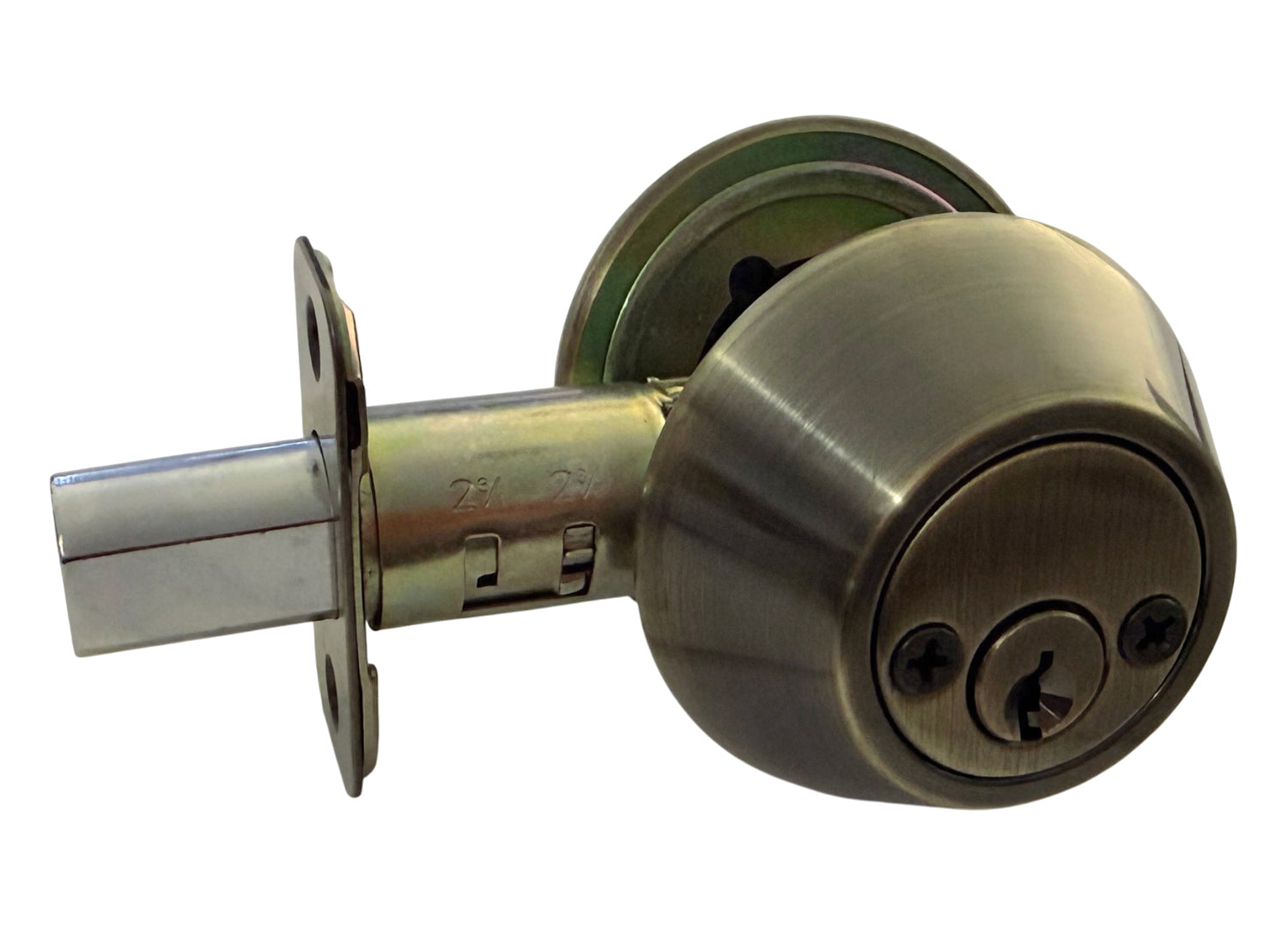 Antique Brass Double Deadbolt
