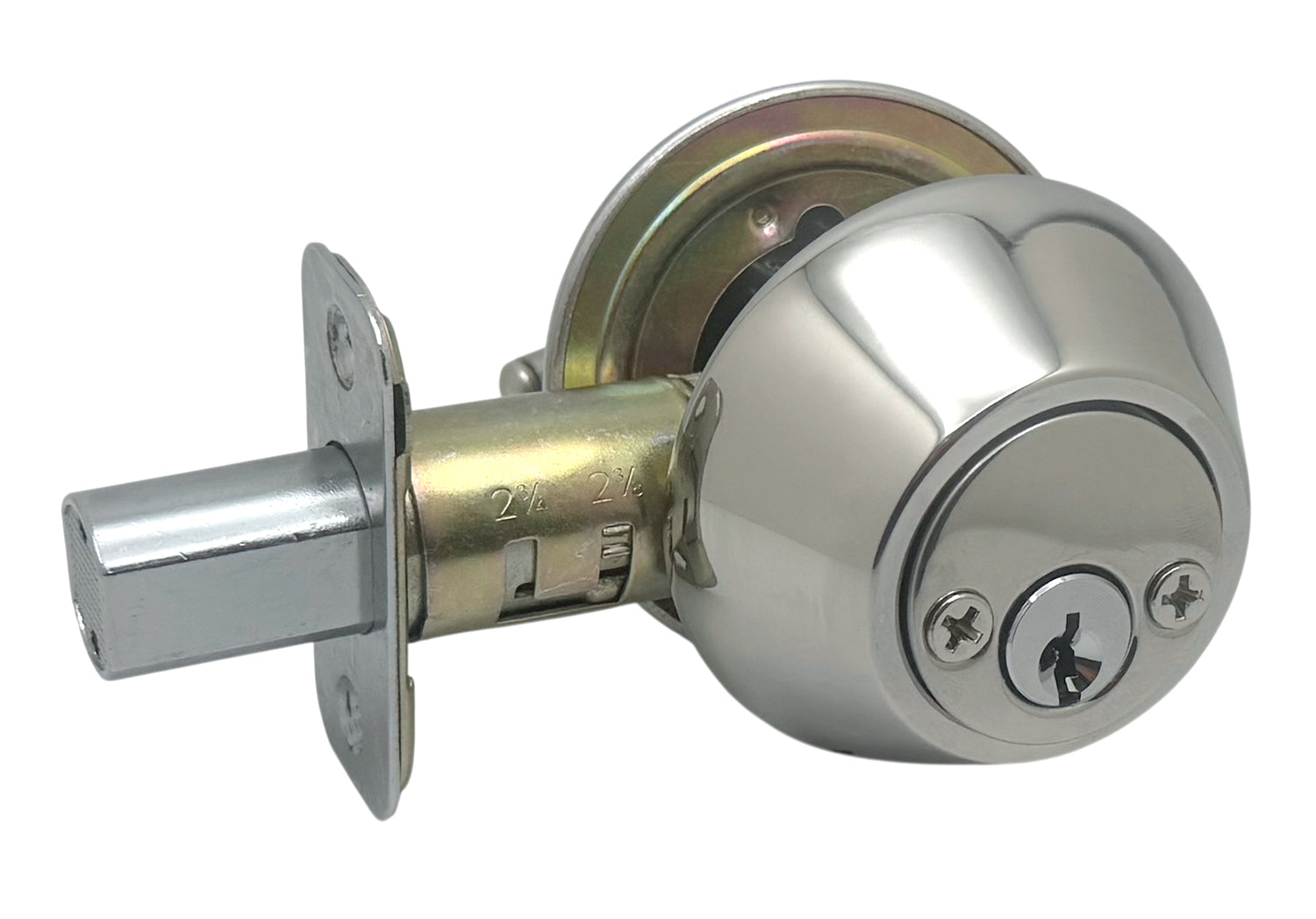 Polished Chrome Double Cylinder Deadbolt-5765