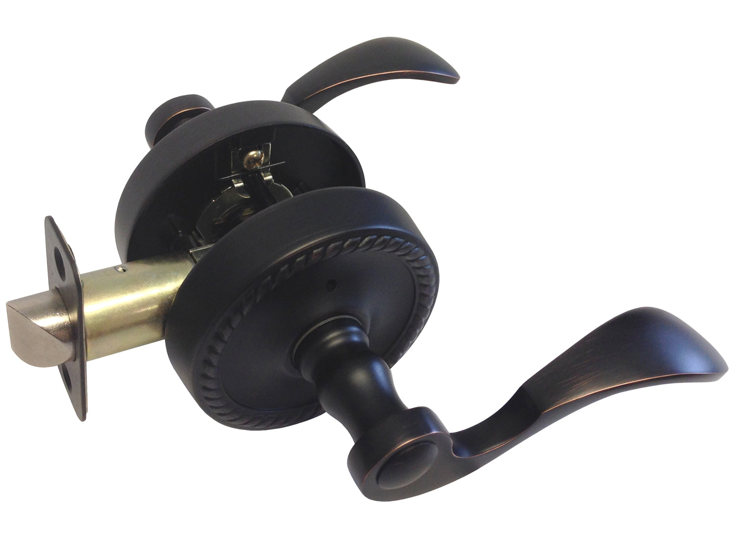 Dark Oil Rubbed Bronze Privacy Levers- Style: 6300DBR