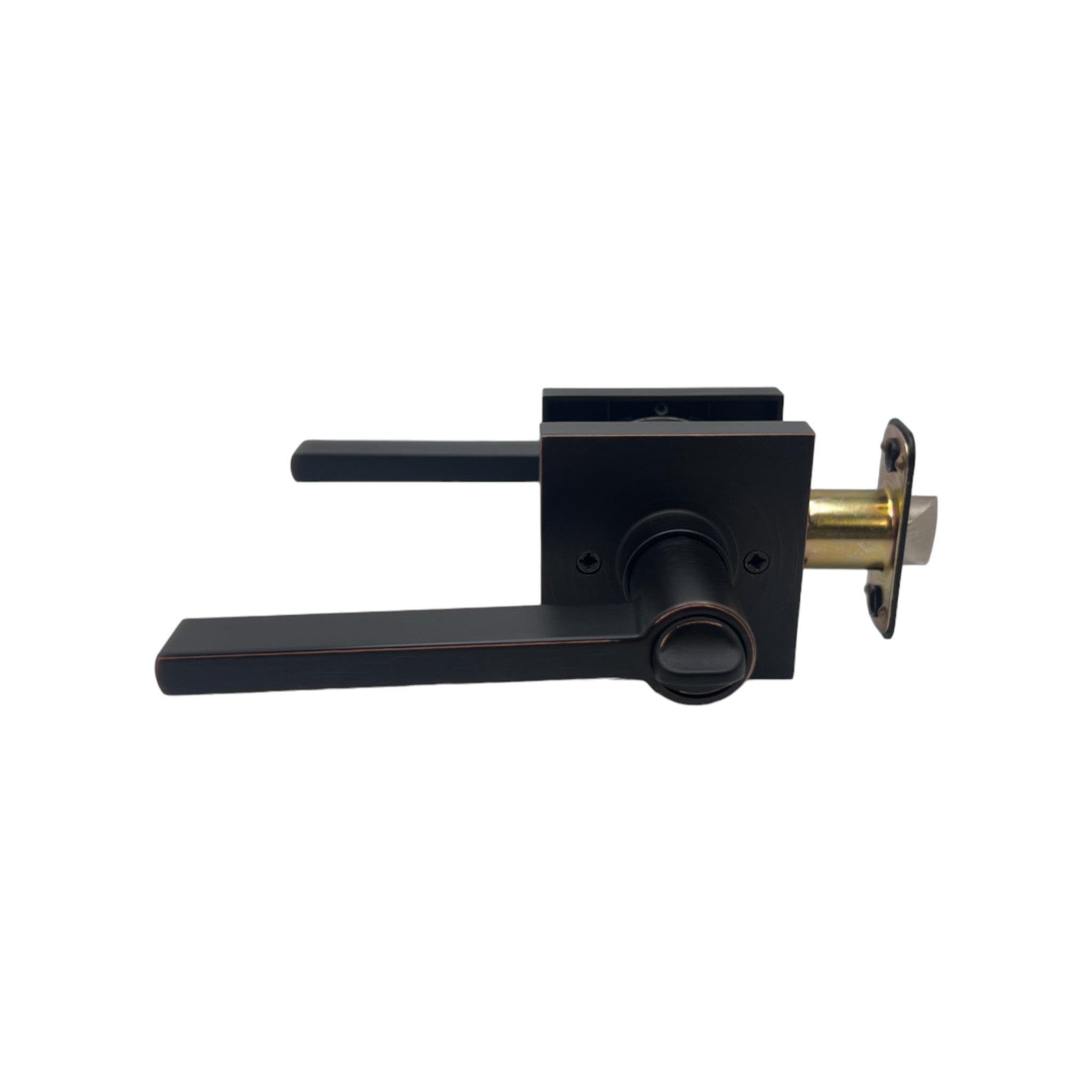 Dark Oil Rubbed Bronze Finish Modern Privacy Door Handle- Style: 80881DBR