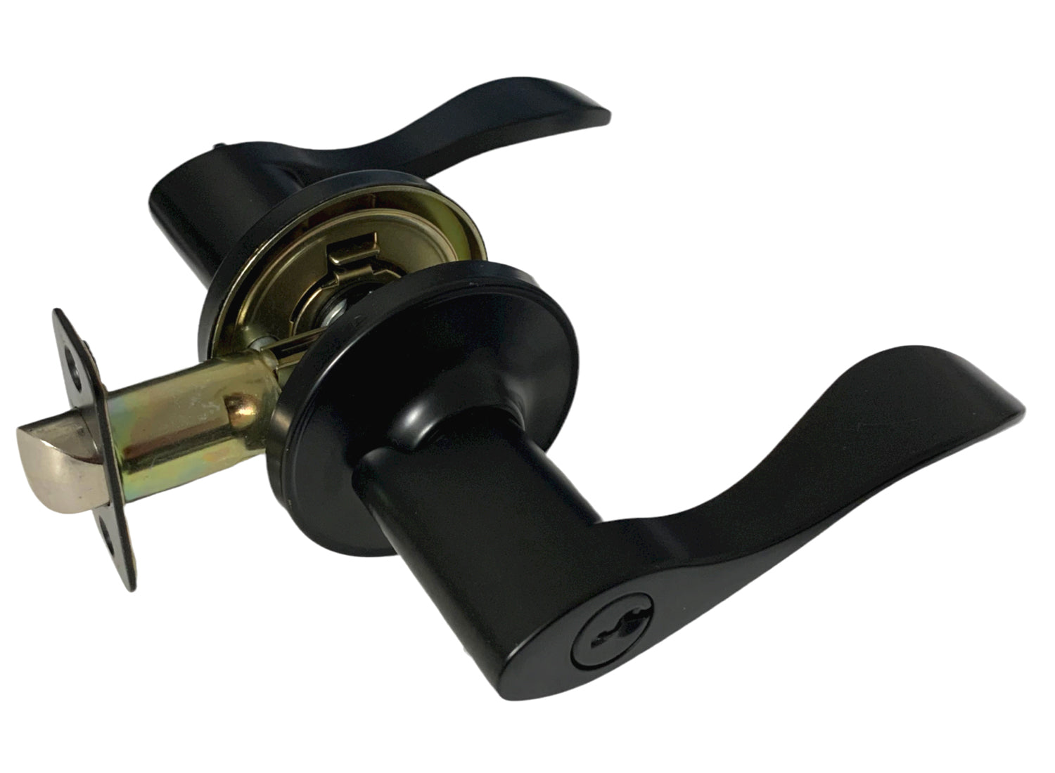 Matte Black Entry Door Handle – Style: 838NBL