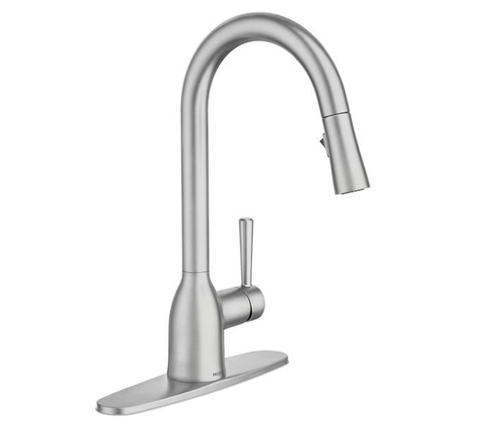 Moen Adler Stainless Steel Single Handle Pull Down Kitchen Faucet with Sprayer