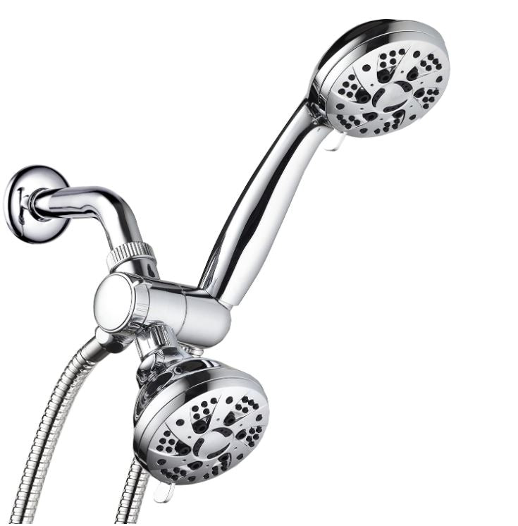 AquaDance Polished Chrome High Pressure Handheld Shower Head Combo