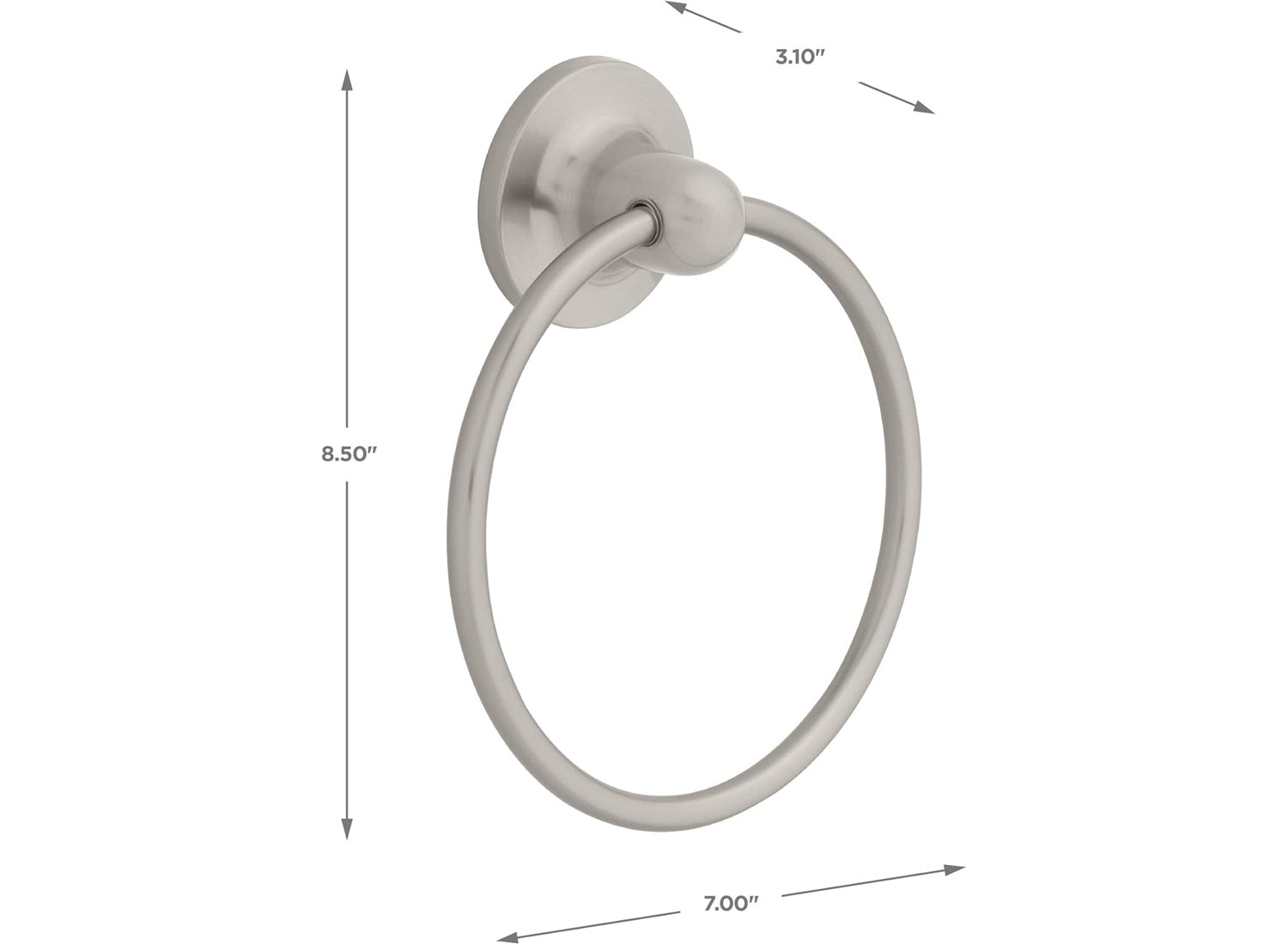 Franklin Brass Astra Satin Nickel Towel Ring 127775
