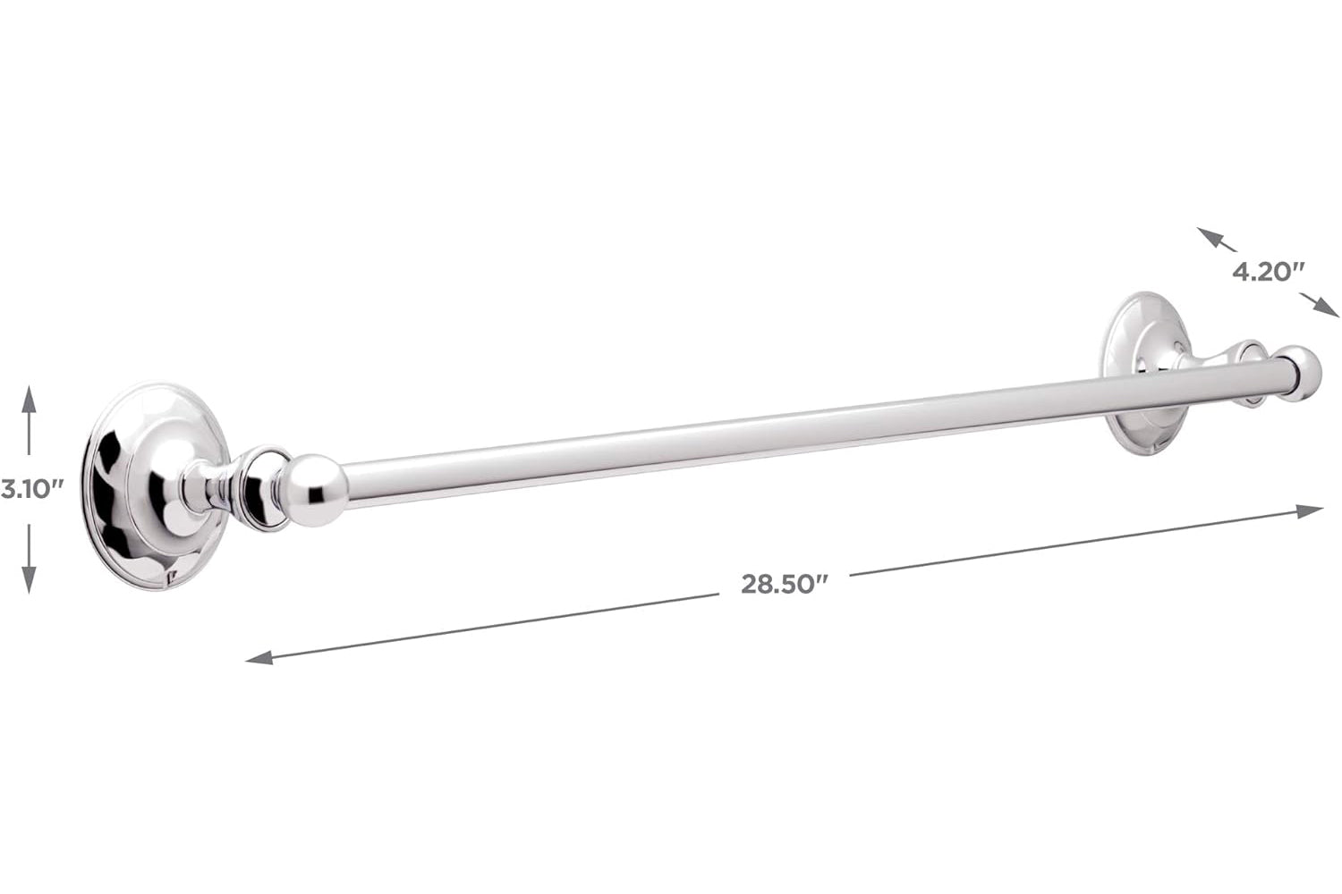 Delta PRI63-PC Pirouette Polished Chrome 24" Towel Bar