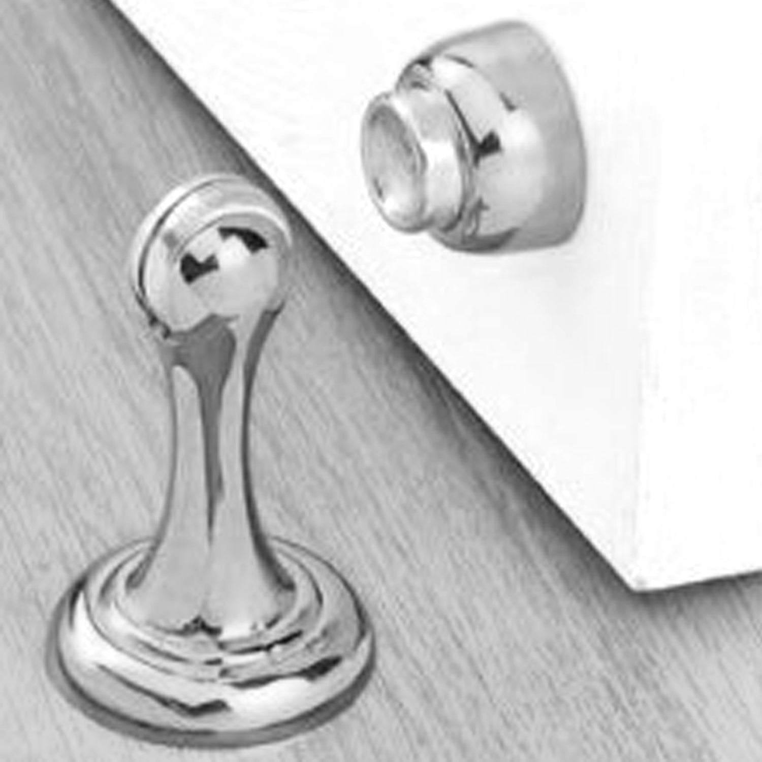 Satin Nickel Magnetic Door Holder Stopper
