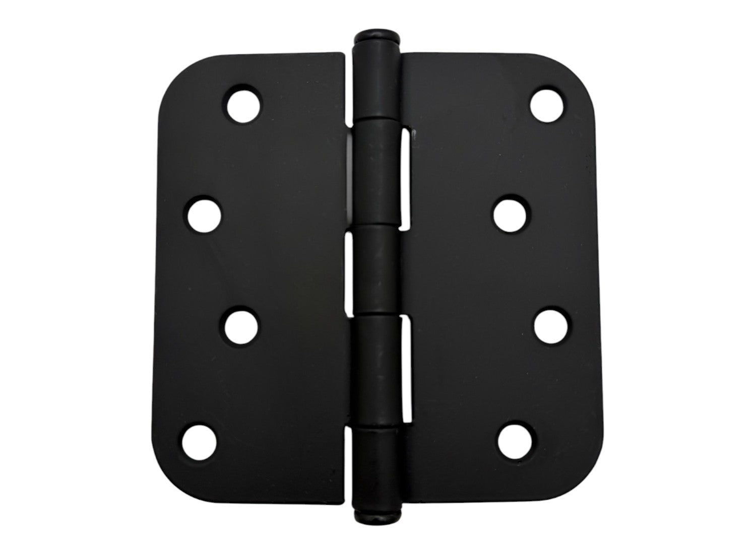 4″ Black Door Hinges 5/8″ Round Radius <p><font color=red> CLEARANCE- Minor Blemishes</font>