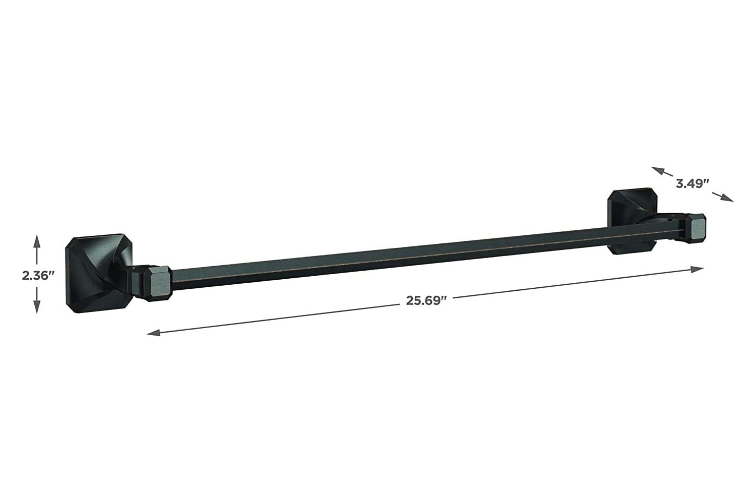 Franklin Brass Napier 24" Venetian Bronze Towel Bar