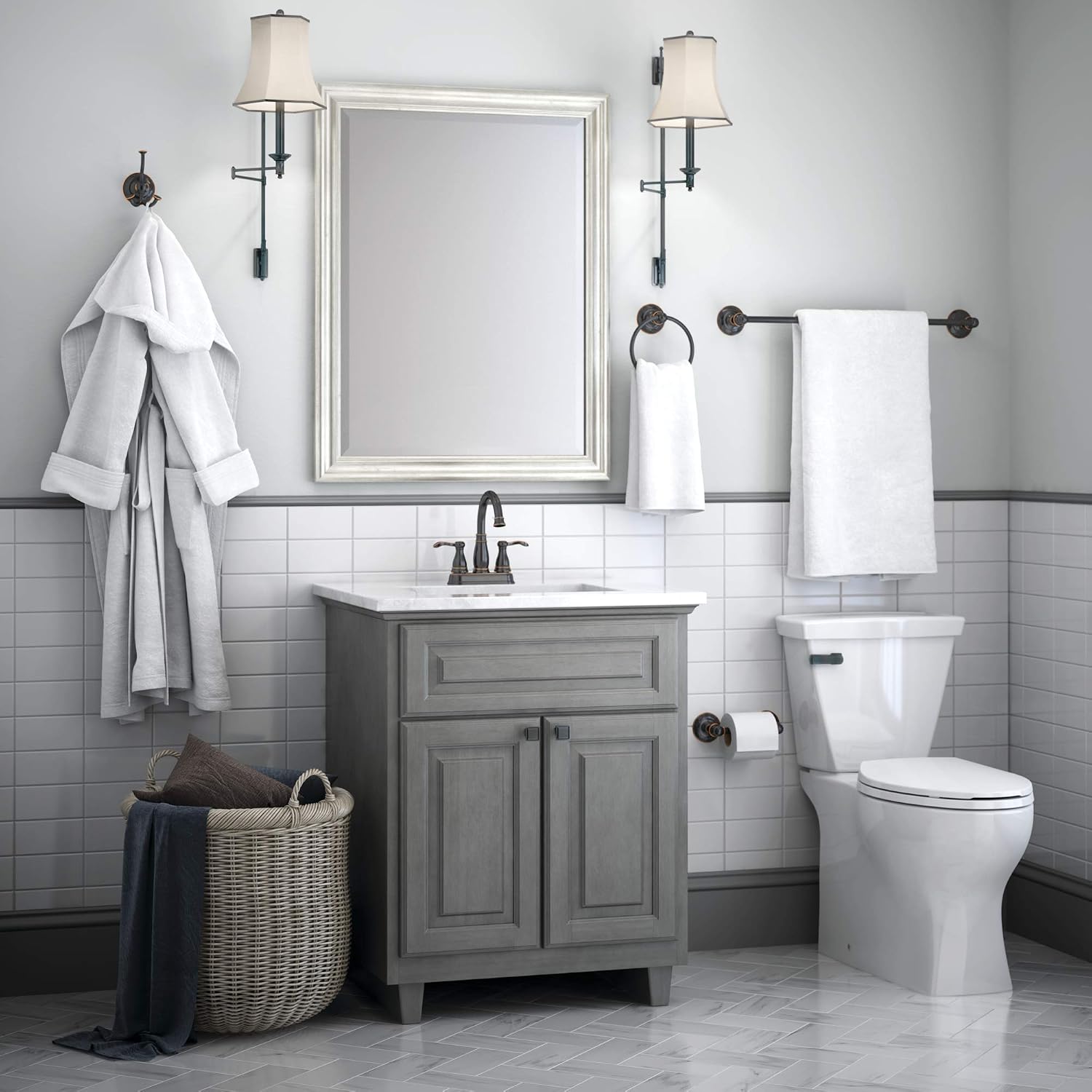 Delta PRI63-OB Pirouette Oil Rubbed Bronze Toilet Paper Holder