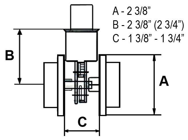 <Font color=Red>Clearance </Font>Black Finish Square Double Cylinder Deadbolt