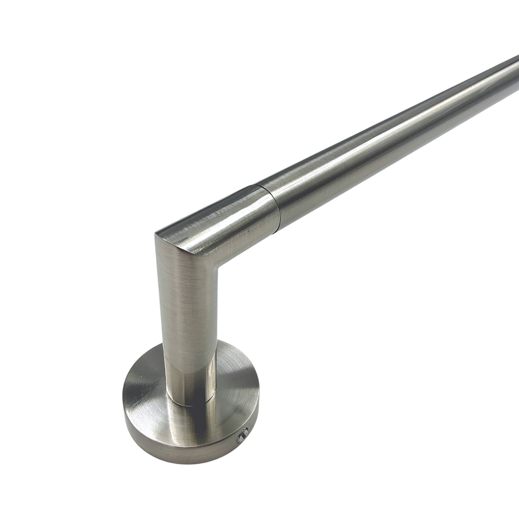 Swirl 24" Minimalist Satin Nickel Towel Bar