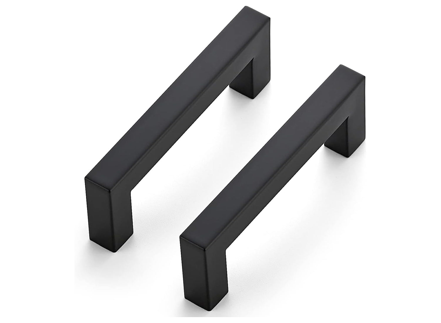 <font color=red>CLEARANCE</font>-CLEARANCE-Black 3.5″ Square Bar Kitchen Cabinet Pull