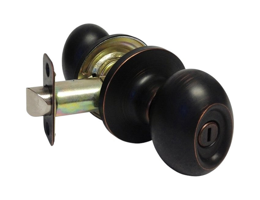 Dark Oil Rubbed Bronze Privacy Oval Knobs – Style: 6093DBR