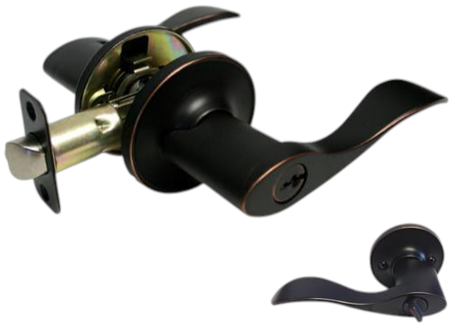 Dark Oil Rubbed Bronze Entry Door Handle- Style: 838DBR