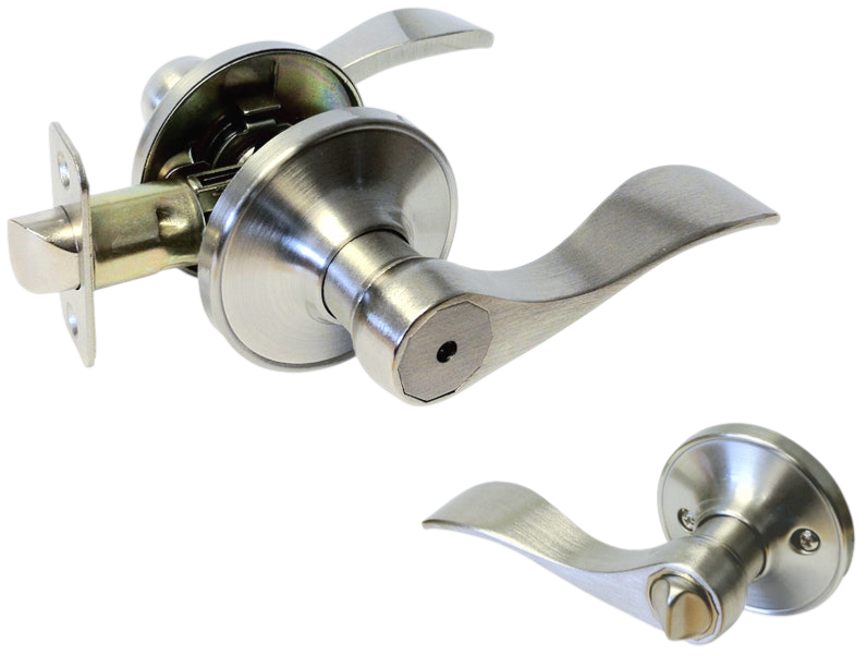 Satin Nickel Privacy Door Handle- Style: 838DC
