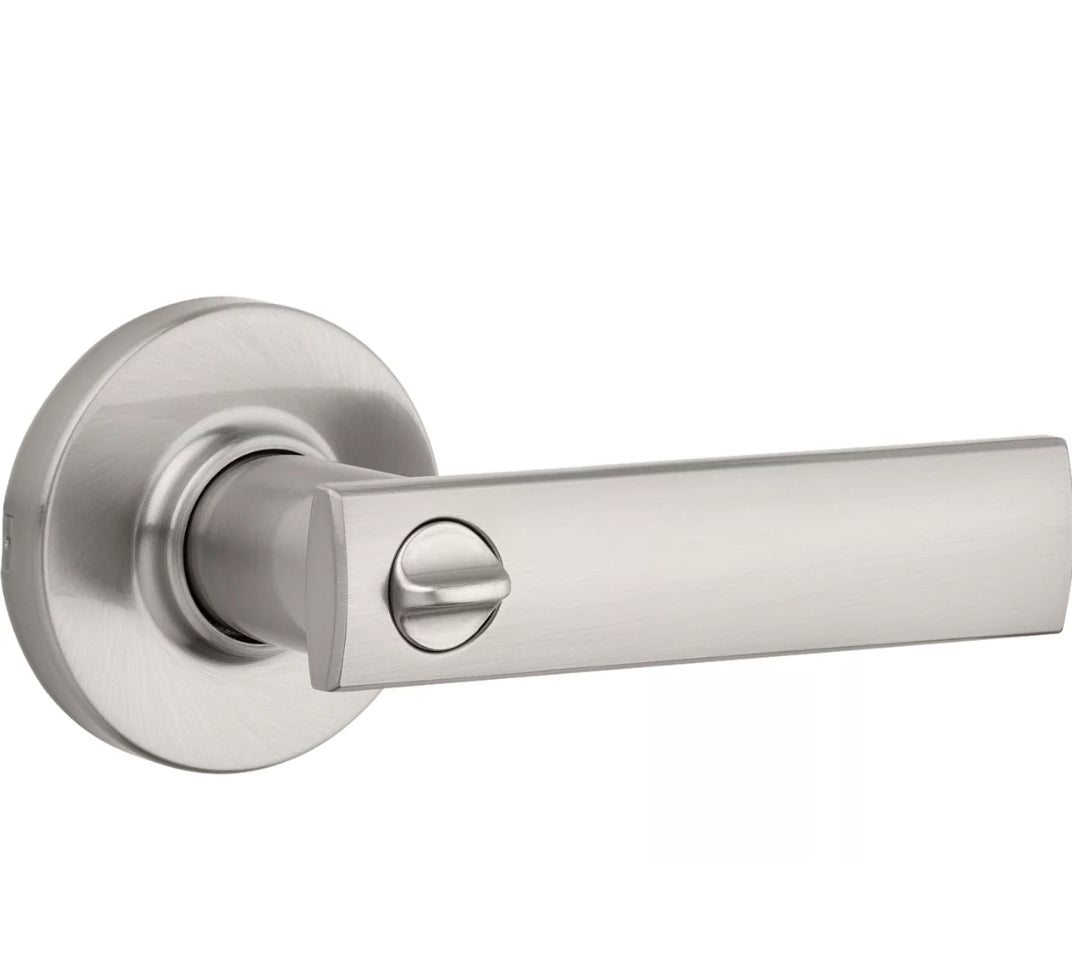 Kwikset Vedani Satin Nickel Privacy Door Handle