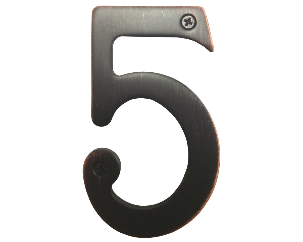 Oil Rubbed Bronze 3" House Number