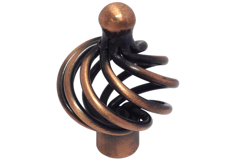 Antique Copper Birdcage Cabinet Knob 1317-35