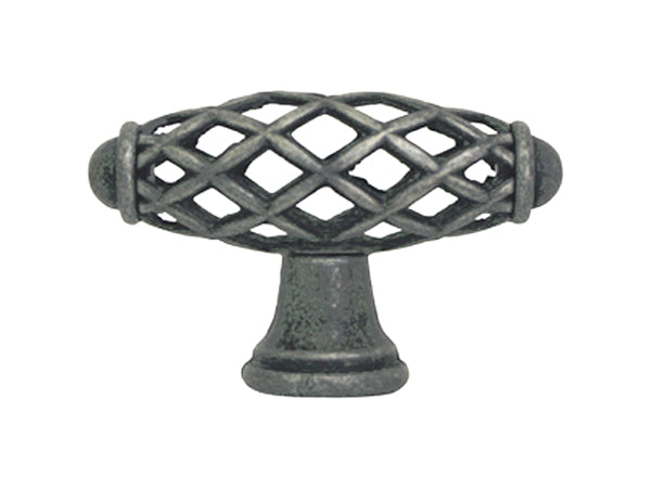 Antique Pewter 2 1/4″ Birdcage Knob 749 58mm