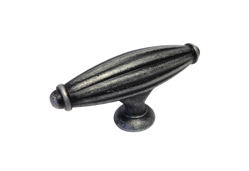 Antique Pewter 2 9/16″ (65mm) Cabinet Flute Knob 8063-65
