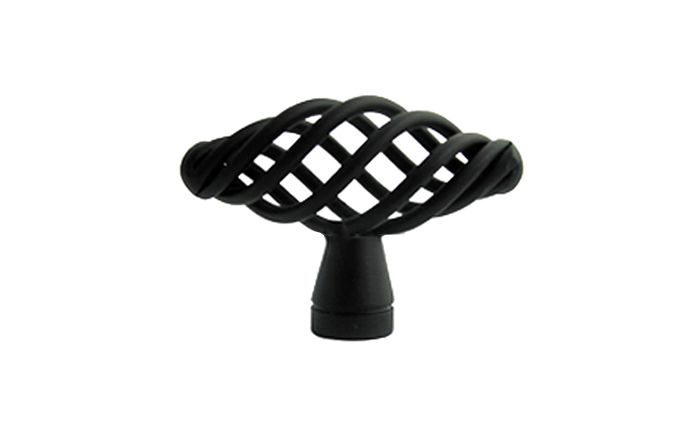 Black Birdcage Cabinet Knob 1338 40mm