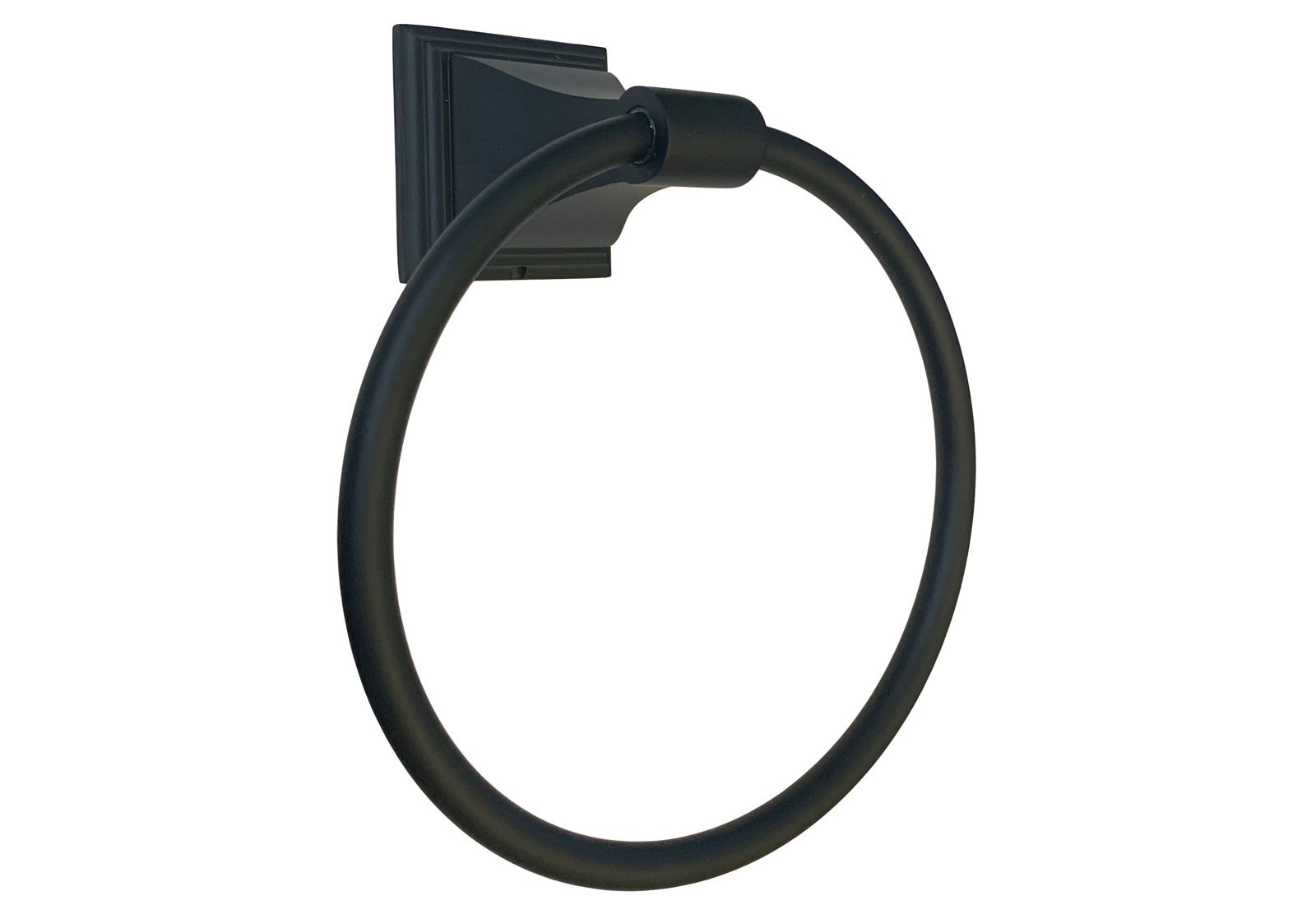 BA12 Series Black Finish Towel Ring