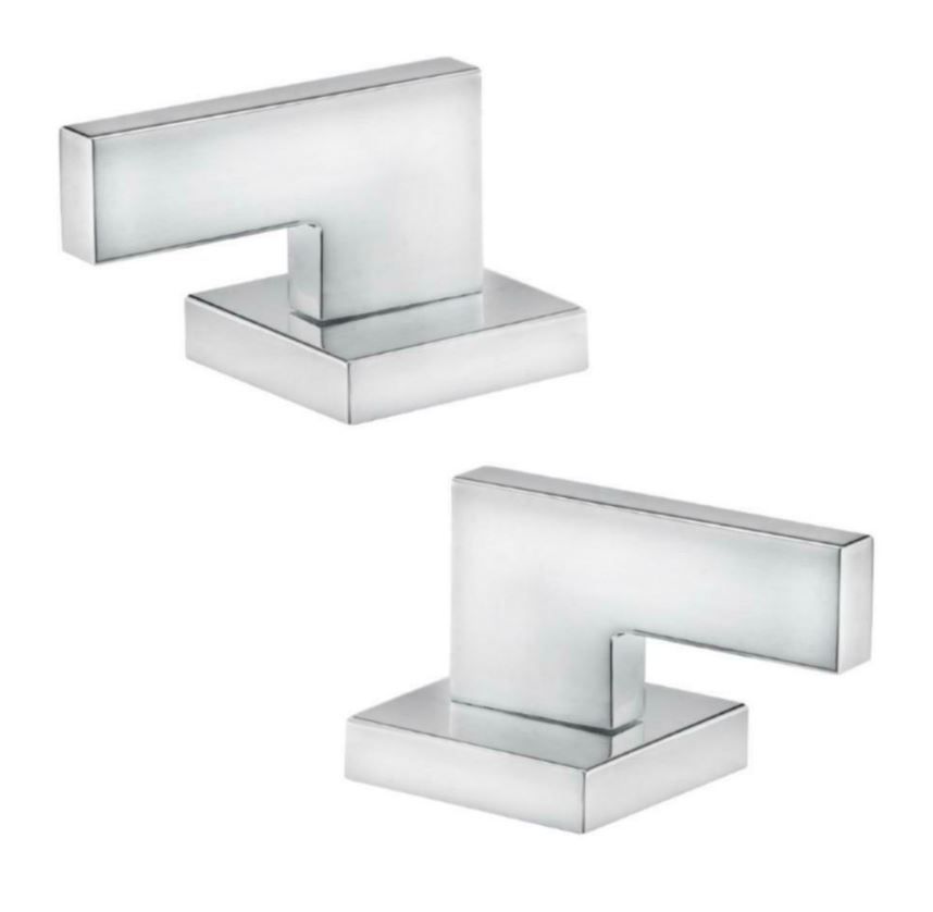 Calle Polished Chrome High Arc Widespread Lavatory Faucet