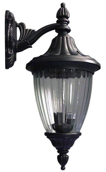 Local Pickup Only (Denver, NC) – Exterior Lantern Lighting Fixture Down Wall Mount (Medium) Black