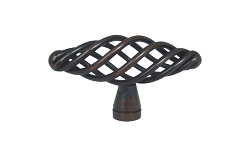 <font color=red>CLEARANCE</font> Oil Rubbed Bronze 2″ Bird Cage knob 50mm