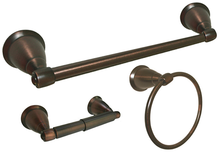 BA11 Series Oil Rubbed Bronze 3 PC with 24″ Towel Bar