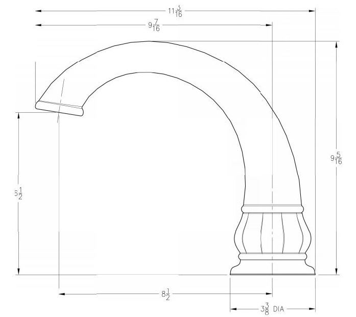 Price Pfister 806-DK11 Treviso Roman Bath Tub Faucet Brushed Nickel