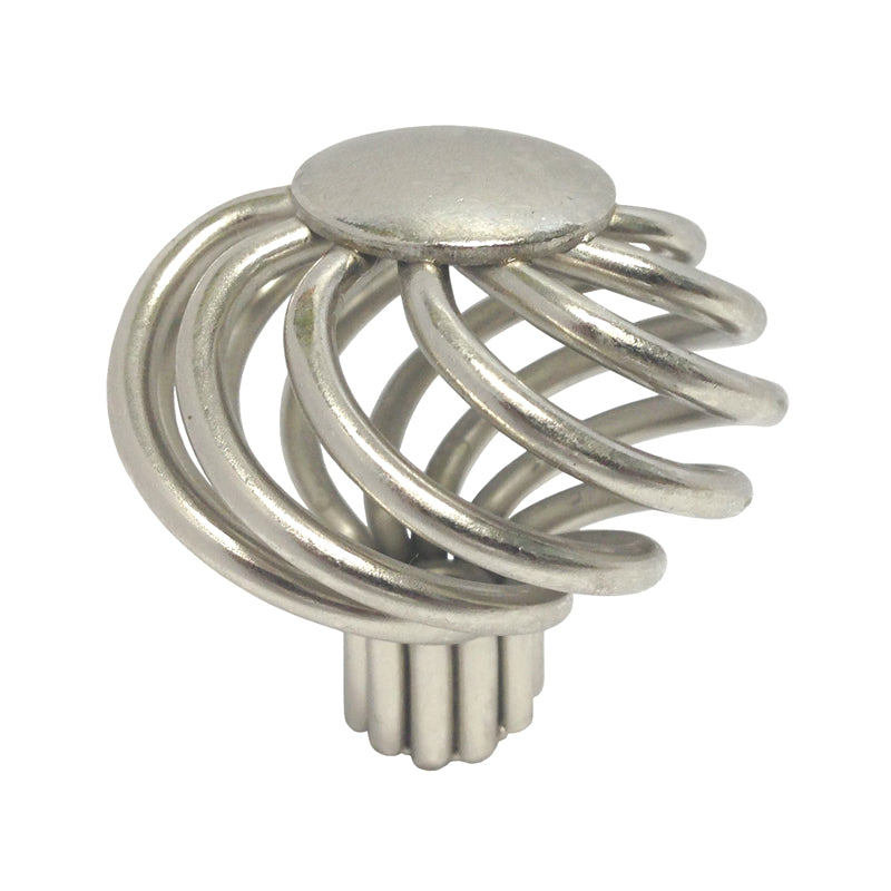 Satin Nickel 1 5/8″ Birdcage Knobs 1318-40mm