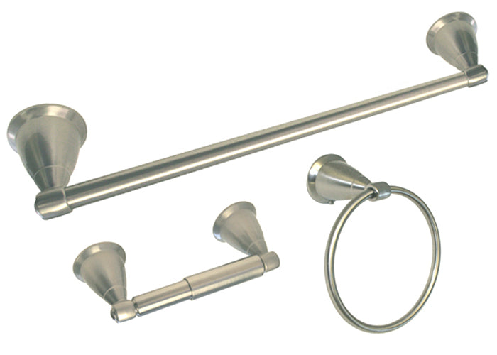 BA11 Series Satin Nickel 3-Piece with 24″ Towel Bar