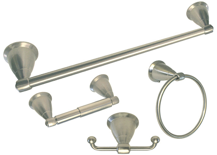 BA11 Series Satin Nickel 4-Piece Combo 18″ Towel Bar