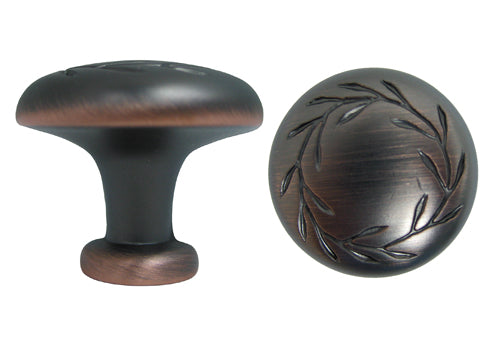 Oil Rubbed Bronze 1 1/4″ Cabinet Leaf Knob 7418-32