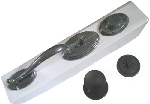 Oil Rubbed Bronze Thick Front Door Round Dummy Handle