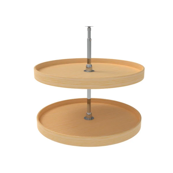 Rev-a-shelf Lazy Daisy Wood Full Circle 2 Tray Lazy Susan