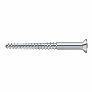 Deltana #12 Solid Brass Wood Screw 2-1/2″ Length Chrome