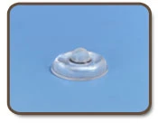 Bumper Door Round Pyramid .500″ Diameter x .200″ Height Clear, Self-Adhesive, Multiples of 200