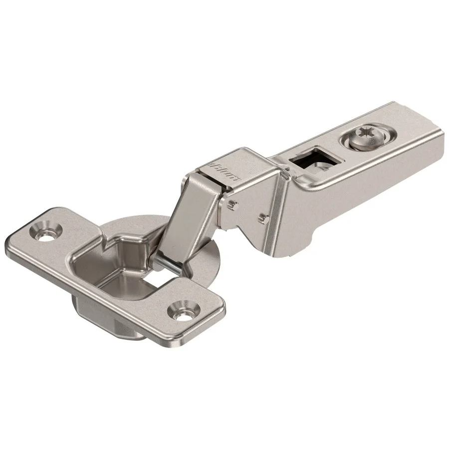Blum Clip 100 degree Hinge Steel, Free Swing, Half-Cranked, Screw-On, Multiples of 250