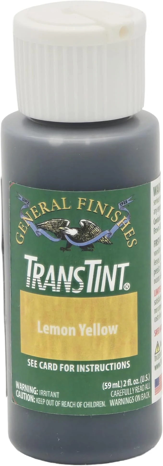 General Finishes Transtint, Lemon Yellow, 2oz