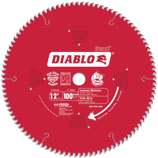 Diablo Wood Demon™ Ultimate Polished Finish Saw Blade for Wood 12″ Diameter