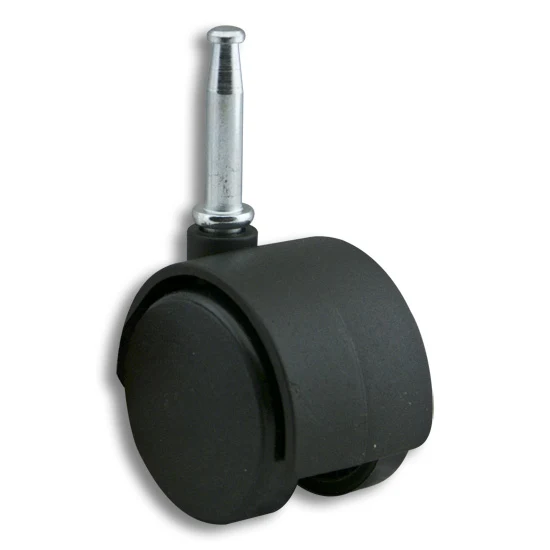 Twin Wheel Hooded Caster, 50mm, Black