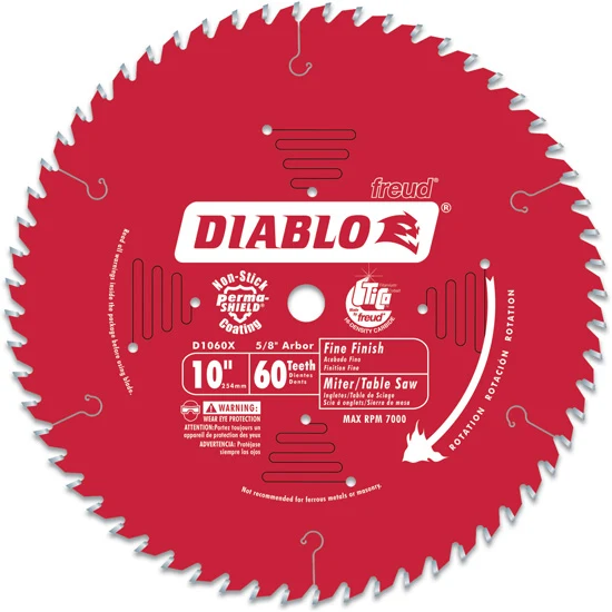 Diablo Fine Finish Saw Blade 10″ Diameter
