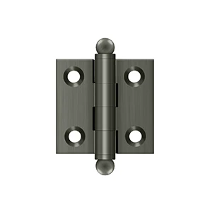 Deltana 1.5″ x 1.5″ Hinge With Ball Tips, Antique Nickel