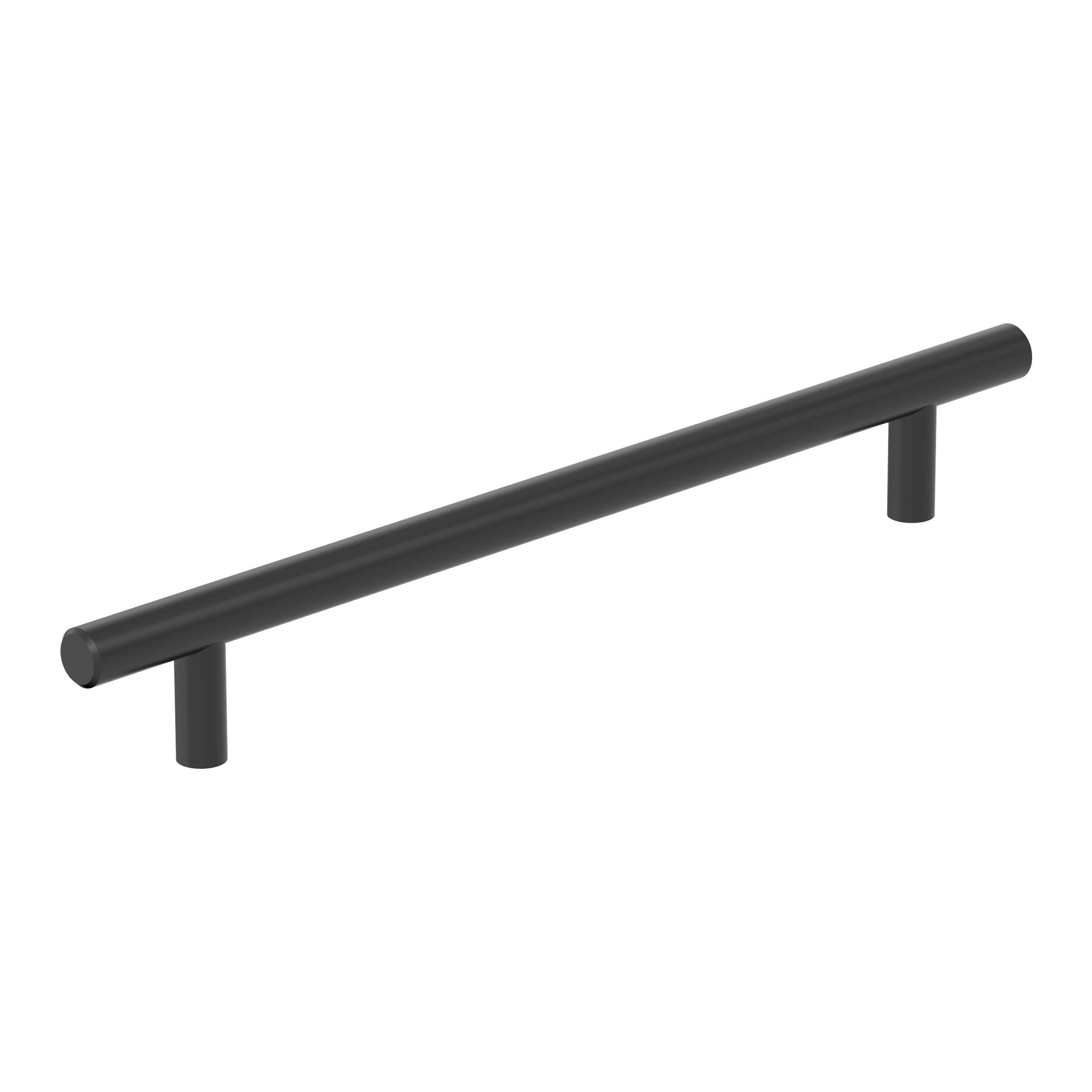 Amerock Bar Hollow Pull Matte Black 7-9/16" Center to Center