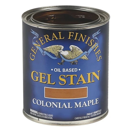 General Finishes Gel Stain, Colonial Maple, Pint
