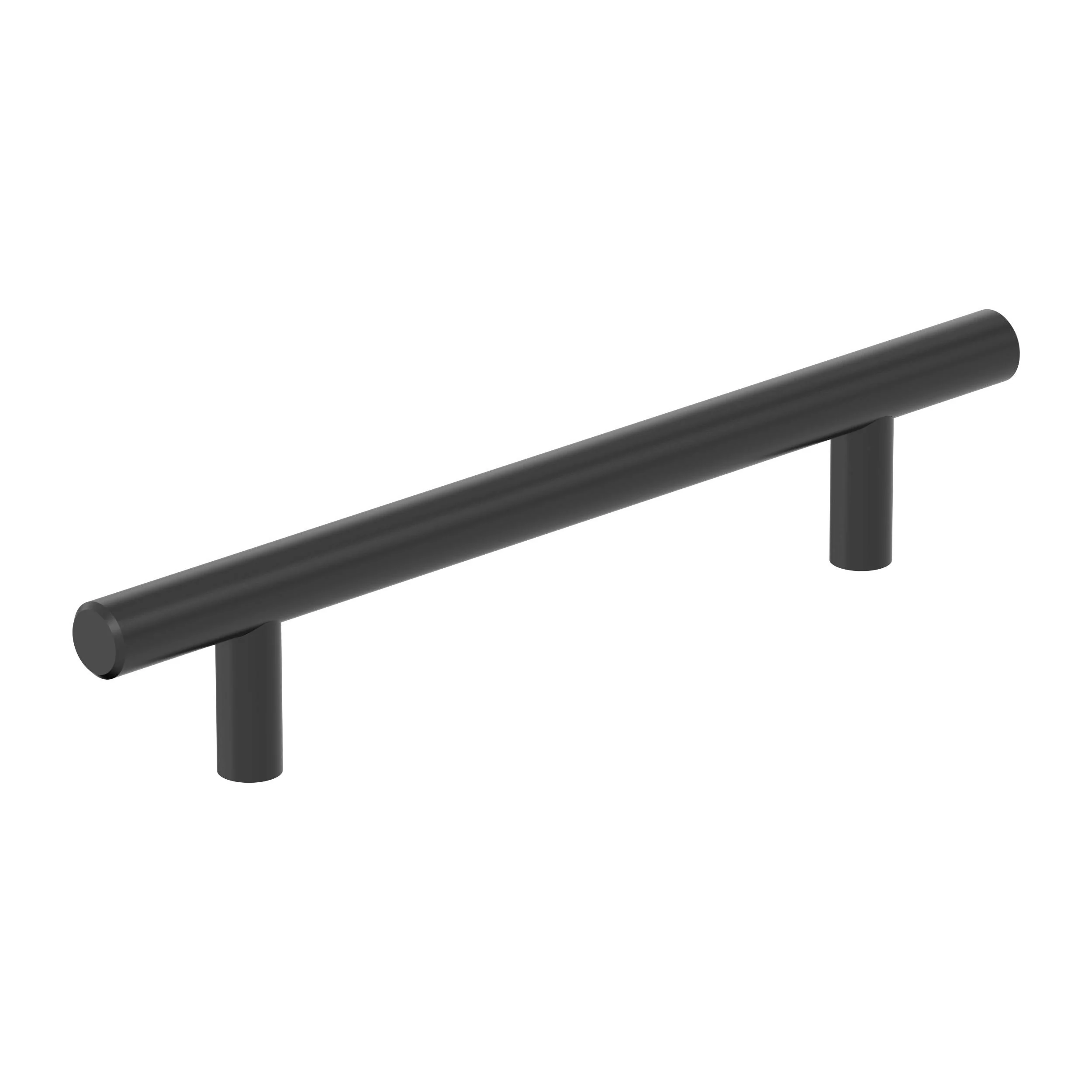 Amerock Bar Hollow Pull Matte Black 5-1/16" Center to Center